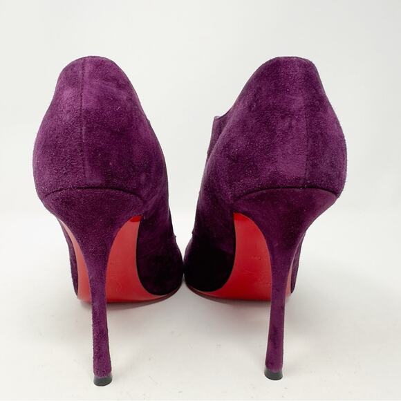 Christian Louboutin Bootoni Mj Crystal Suede Ankle Boots Size 38 - Picture 5 of 11